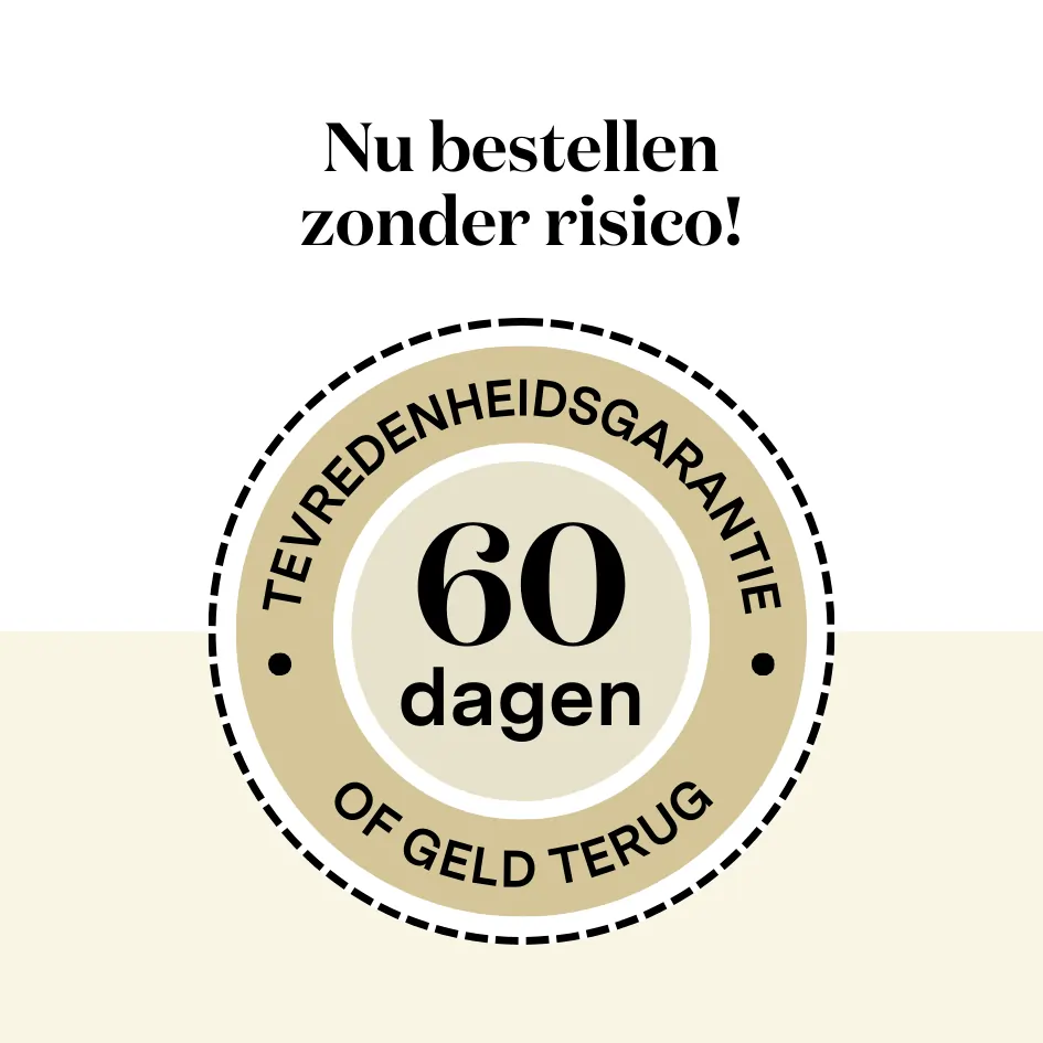 Probeer het zonder risico en retourneer het als je niet tevreden bent onze natuurlijke productie van collageen jaarlijks met ongeveer 1% af